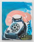 Keith Boadwee &amp; Club Paint; Dick Phone 1, 2016; oil on canvas; 20 x 16 in. 